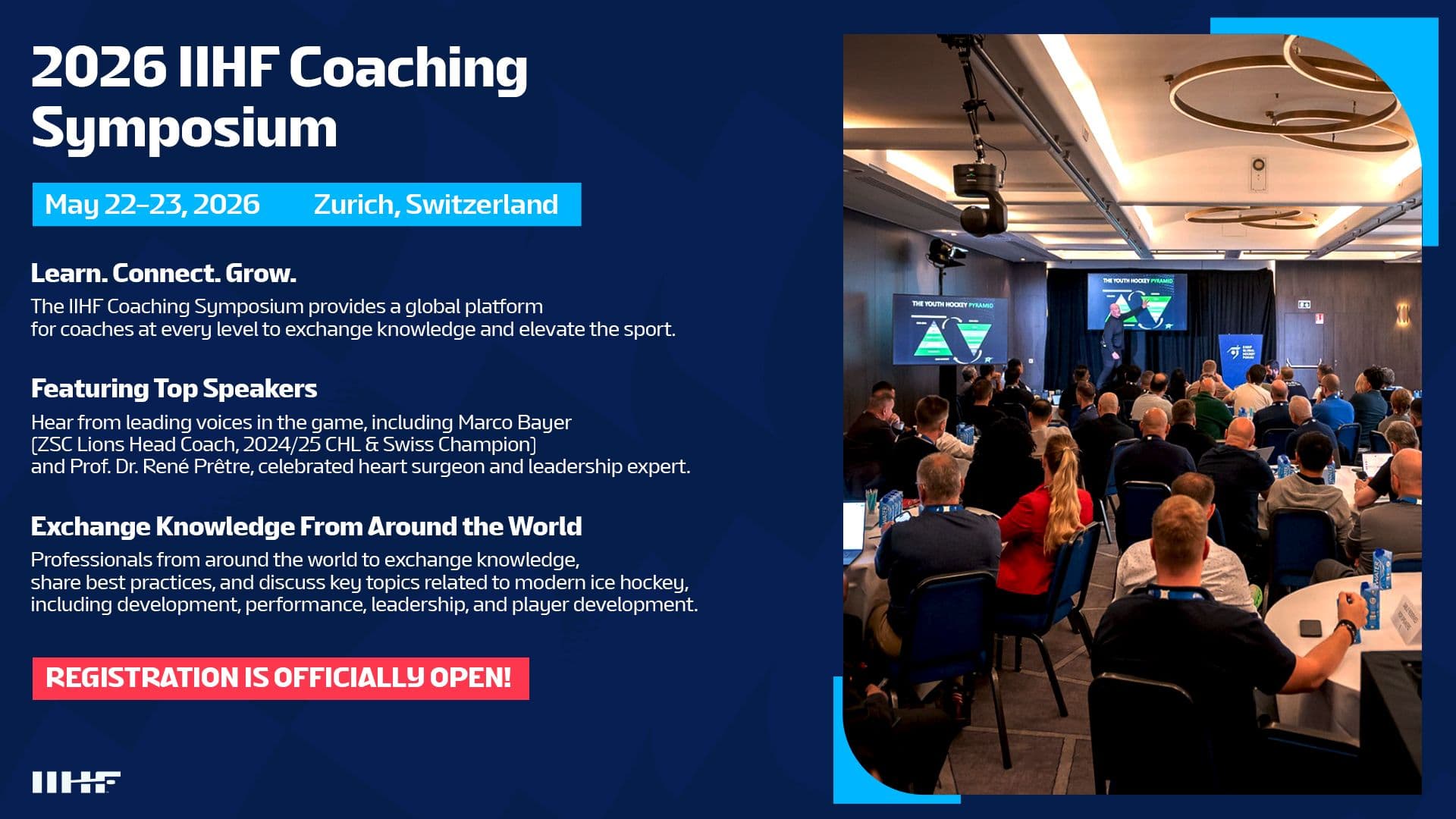 Invitație la "Simpozionul de Antrenori IIHF 2026"